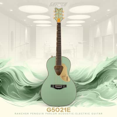 Gretsch G5021E Rancher Penguin Parlor Acoustic-Electric Guitar (Mint) with Case image 2