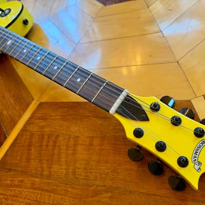 Hard Luck Kings Bossman HLK Kustom Series Yellow Les Paul STYLE USA Single Cut Elec Guitar image 13