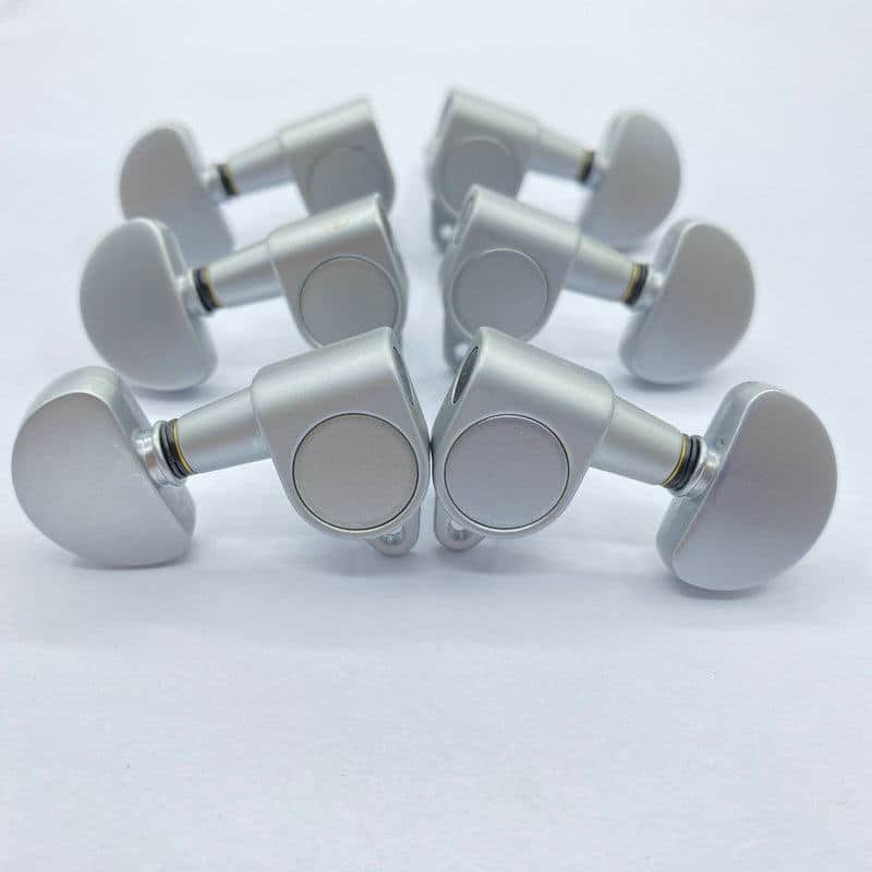 Matte Chrome Guitar 3R3L Machine Heads Tuning Pegs image 1