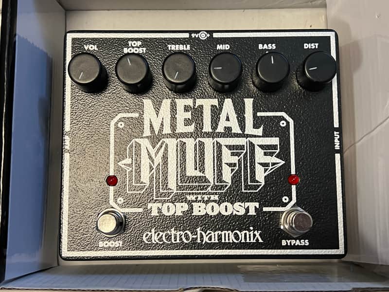 Electro Harmonix Metal Muff with Top Boost Distortion Pedal image 1