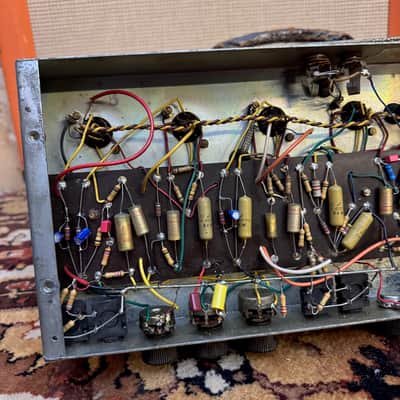 Vintage 1964 Selmer Truvoice Bassmaster 50 Croc Skin Valve Amplifier Head *1960s* image 21