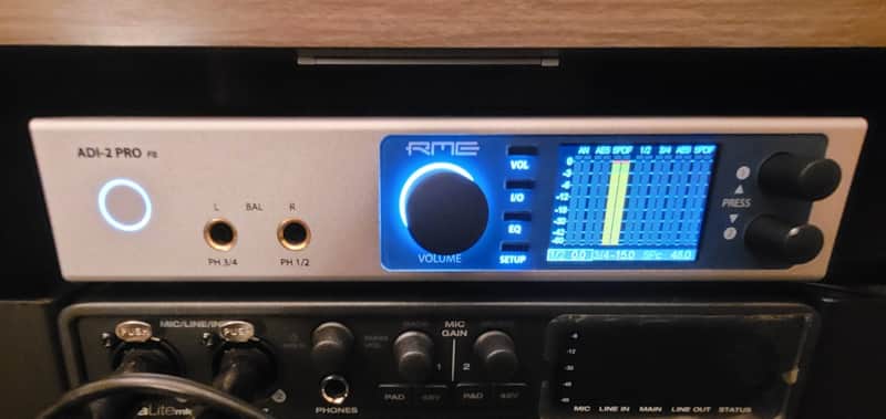 RME ADI-2 Pro AD/DA Converter 2010s - Silver/Blue image 1