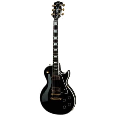 Gibson LPC-EBGH1E Les Paul Custom, Ebony with  Ebony Fingerboard image 1