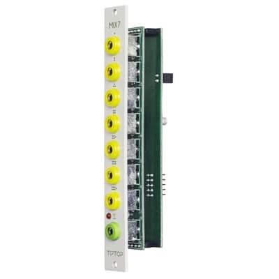 Tiptop Audio Mix7 Eurorack Analogue Summing Mixer Module (White) image 4