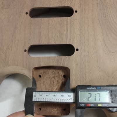Unfinished Walnut SSS Hardtail guitar body - fits Fender Strat Stratocaster necks J1730 image 10