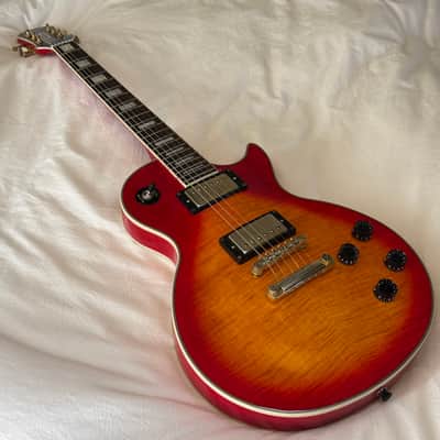 Vintage 2002 Epiphone (Gibson) Les Paul Custom Plus - Heritage Cherry Sunburst - Flame Top - Made in Korea (MIK) - Free Pro Setup image 14