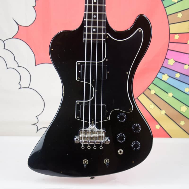 Used Gibson RD Artist Bass Guitar, Moog Electronics, Ebony Finish, Kurt Novak Model, Hard Case image 1