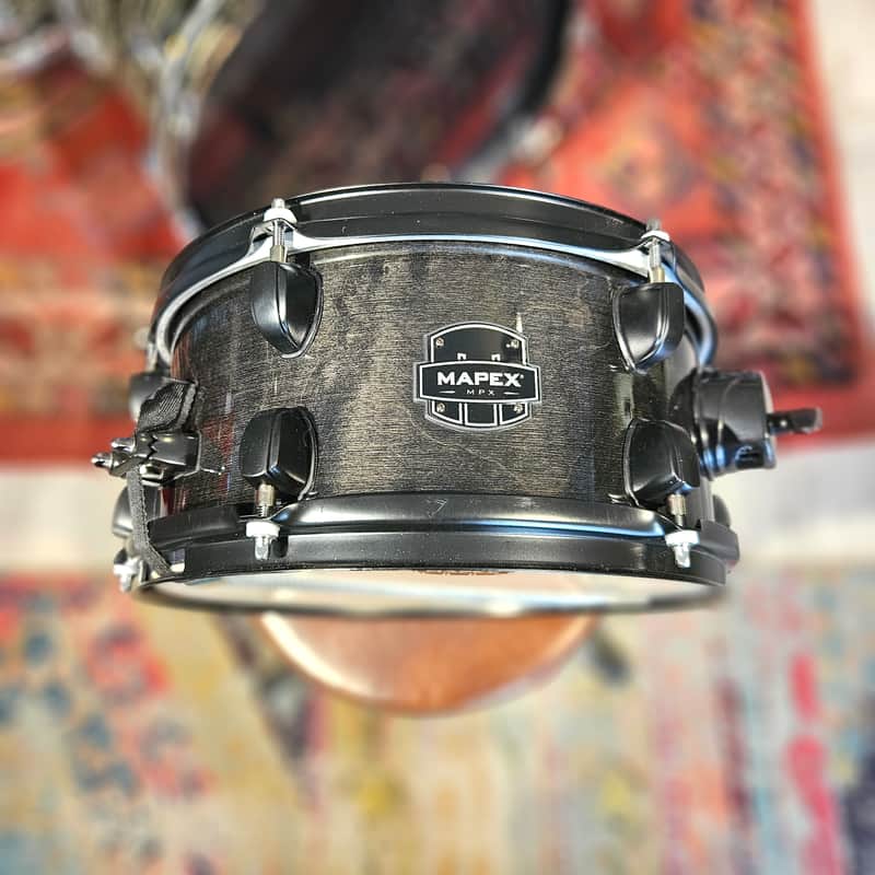Mapex MPX 12x6" Side Snare - Transparent Midnight Black - Maple/Poplar Hybrid Shell image 1