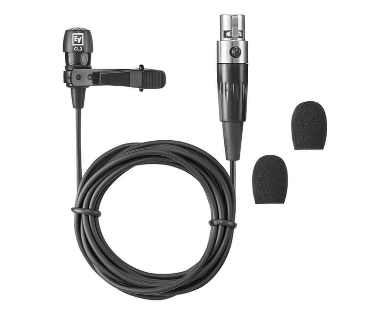 Electro-Voice RE3-ACC-CL3 Cardioid Lavalier Microphone with TA4F Connector image 1