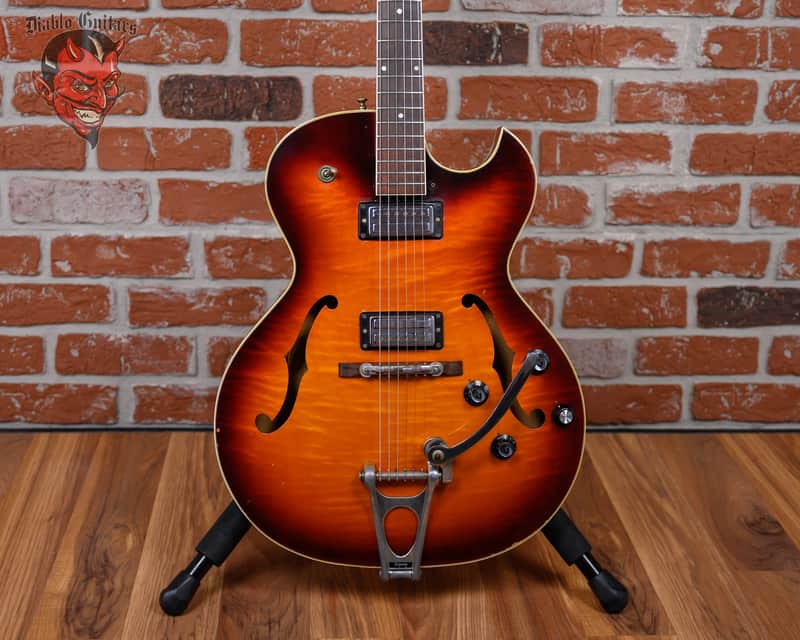 Guild Starfire II Sunburst 1967 w/Hardshell Case (Mods) - Good