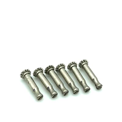 Vintage Fender Slotted Tuner Posts/Gears - Mid 70’s-Late 70’s - Nickel image 1