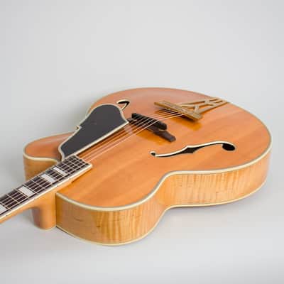 Stromberg  Deluxe Cutaway Arch Top Acoustic Guitar (1954), ser. #635, original brown hard shell case. image 7