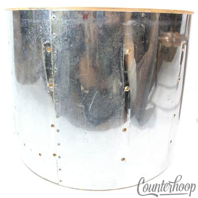 *Ludwig 12x15" Marching Snare/Tom Drum Shell 6Ply Maple Chrome COW Wood Wrap 80s image 4