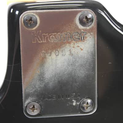 Used Kramer AMERICAN Vintage S Type Electric Guitar Black 6-String image 8