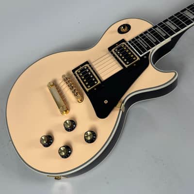 Epiphone Les Paul Custom Blackback Antique Ivory image 10