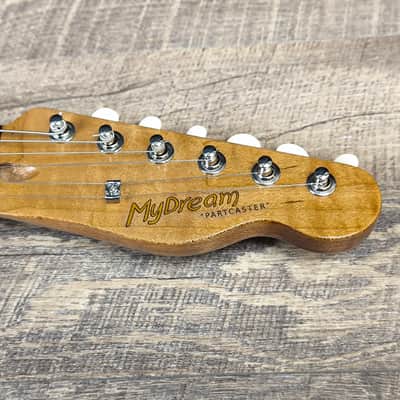 MyDream Partcaster Custom Built - Green Natural Thinline Lollar image 5