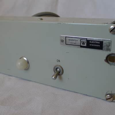 Very Cool Webster Electric WSC 515 Tube Compressor Microphone Pre amp Altec 438 EMI RS 124 image 25