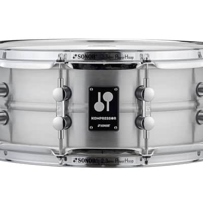 Sonor 14" Kompressor Snare Drum, Polished Aluminium 17710401 image 1