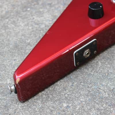 1985 Aria Pro II Japan XX-Deluxe Flying V MIJ Electric Guitar (Candy Apple Red) image 4