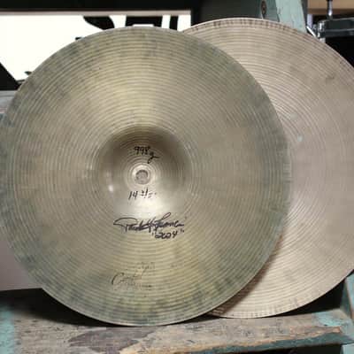 1960s Paiste 14" Formula 602 Hi-Hats 998/1038g - Cymbal Craftsman Modified image 3