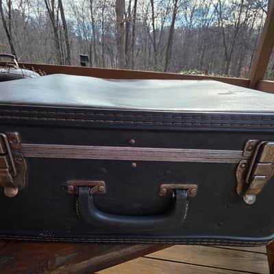 Vintage 1960s Whitehall (Made by Pearl) 14"x5" Blue Sparkle Snare, Stand, and Case image 18