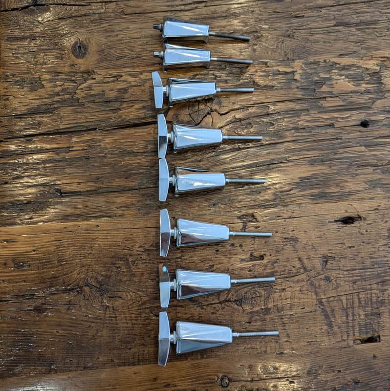 Pearl Bass Drum Tension Rods and Claws (x8) 1990s image 1