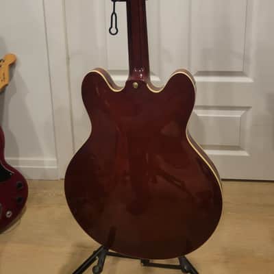 $1000 Epiphone Sheraton Semi-Hollow Electric Guitar - Dark Cherry Sunburst image 6