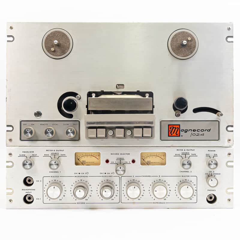 Magnecord 1024 Reel to Reel Tape Recorder Rack System w/ Preamp EQ 1964 Vintage image 1