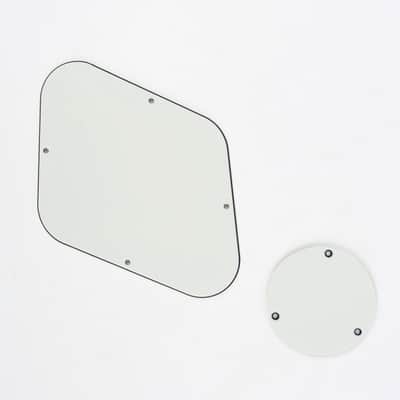 Brio Les Paul Backplate & Switch Cover 3 Ply Parchment image 1