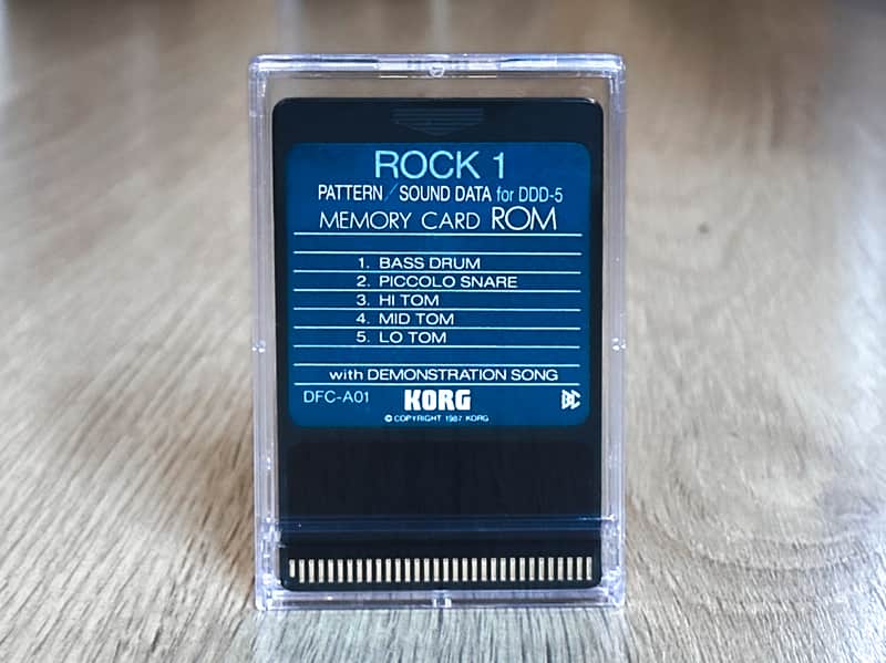 Korg DDD-5 ROM card | DFC-A01 Rock 1 image 1