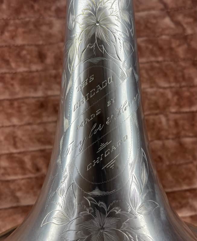 EXTREMELY RARE Taylor & Horn Tenor - High Pitch 1910 - Silver image 1
