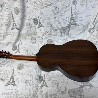 Harwood Parlor Guitar Circa 1895 - 1915 Ser #4512 Solid Brazilian Rosewood Back & Sides Premium Taylor Hard Shell Case image 9