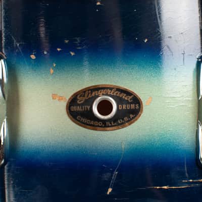 1960 Slingerland 7x14 Blue & Silver Duco Student Model Snare Drum image 9