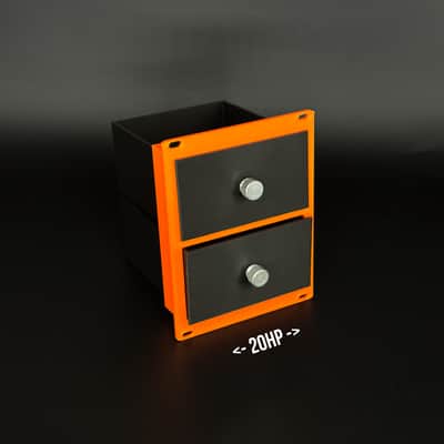 Eurorack - 20hp - 2x Drawer Storage - Dark image 2