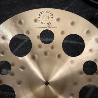 Meinl 18" Pure Alloy Extra Hammered Trash Crash Cymbal - Traditional image 2