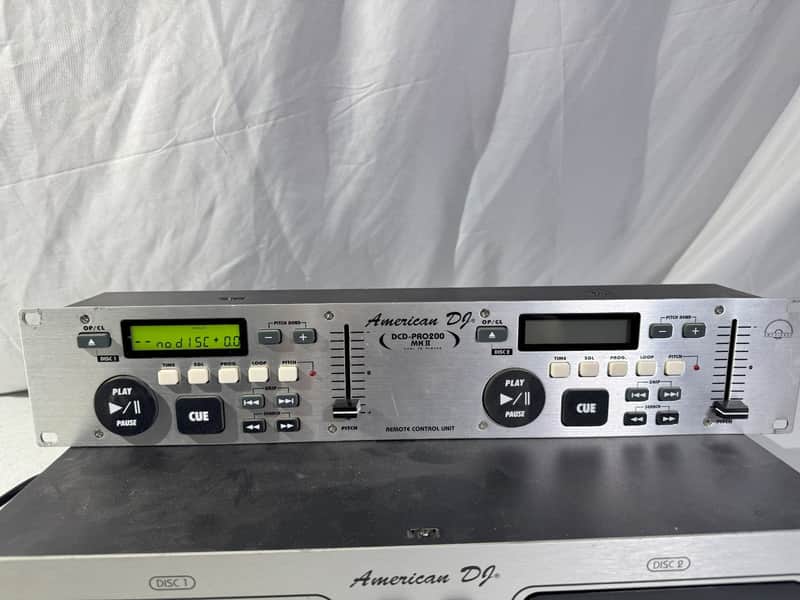 American DJ DCD-PRO200MK II DJ Controller CD Mixer Pro Audio Dual Compact Disc image 1