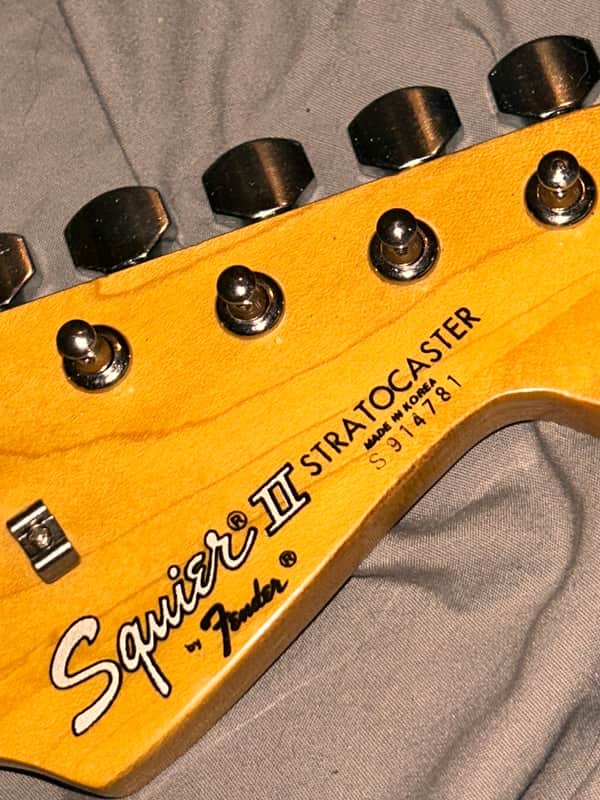 Vintage 1989 Squier ii one piece maple neck image 1