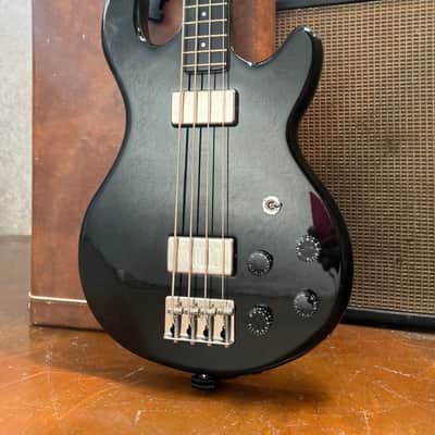 USA Kramer 450B Aluminum Neck Bass Guitar 1970’s - Black W/OHSC image 1