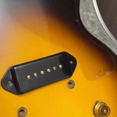 Vintage 1956 Gibson Les Paul Junior Sunburst w/Original Alligator Case All Original Bild 14
