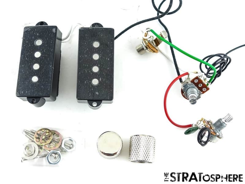 Fender Squier 60s P Bass PICKUPS POTS KNOBS + Jack, Precision Guitar image 1