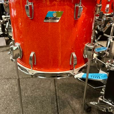Montineri Ludwig Resto-Mod 6-Piece Drum Kit 2025 - Tangerine Glitter image 4