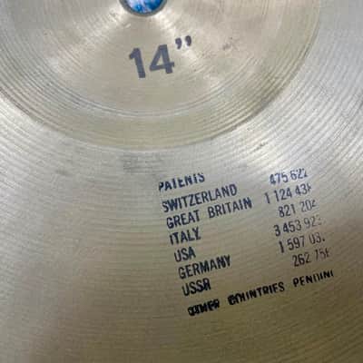 1974!! 14” Paiste 602 SOUND EDGE Hihats 855g 926g image 12