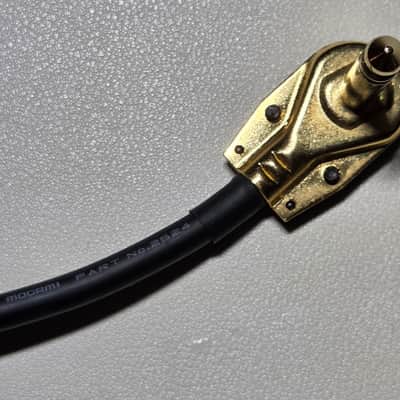 Mogami 2524 1/4" TS Guitar Bass Instrument Cable w/RJ Gold Connectors 6" in length image 2