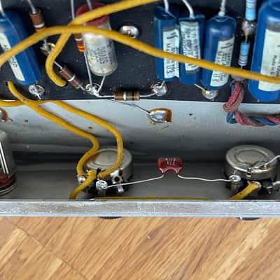 Original 1962 Fender Princeton Amp USA FULLERTON brownface image 25