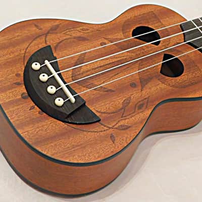 Stagg Tiki series soprano ukulele with sapele top and Gig Bag 2018 EH Finish image 3