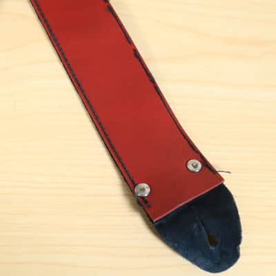 Vintage Ace Embroidered Guitar Strap Red White Blue Strap Clapton Hendrix image 3