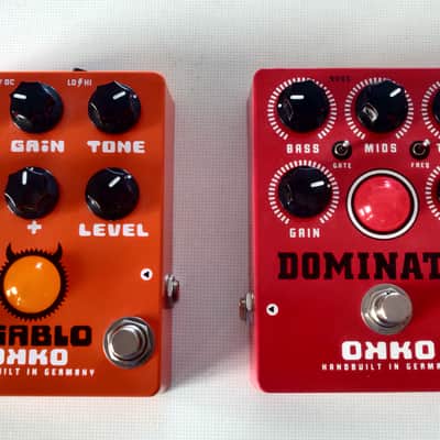 2 OKKO Pedals - Dominator MKII & Diablo Gain+ - 2 Pedals in 1 listing! image 2