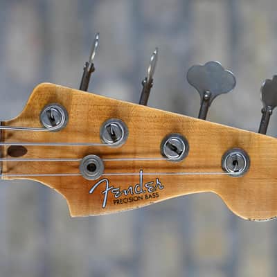 Fender Custom Shop 1958 Precision Bass® Relic® - Super Faded Aged Chocolate 3-Color Sunburst image 2