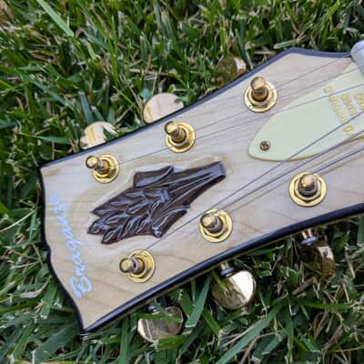 The "Imperial" Custom: Hand-Carved Braganza Single-Cut Electric Guitar. One-of-a-Kind image 8