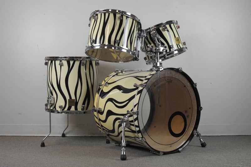 GMS Drum Co. Special Edition Zebra Drum Set image 1